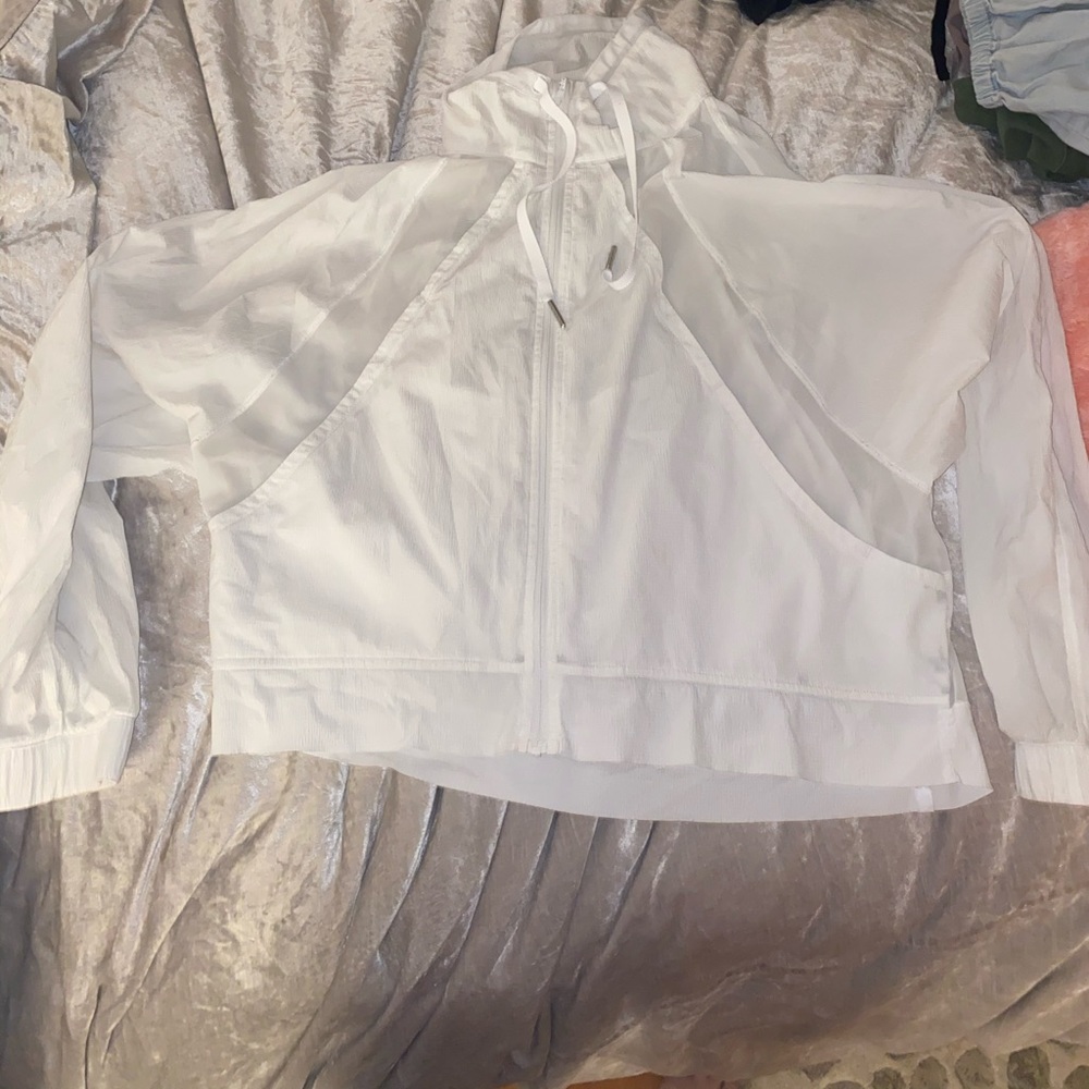 Lululemon white windbreaker